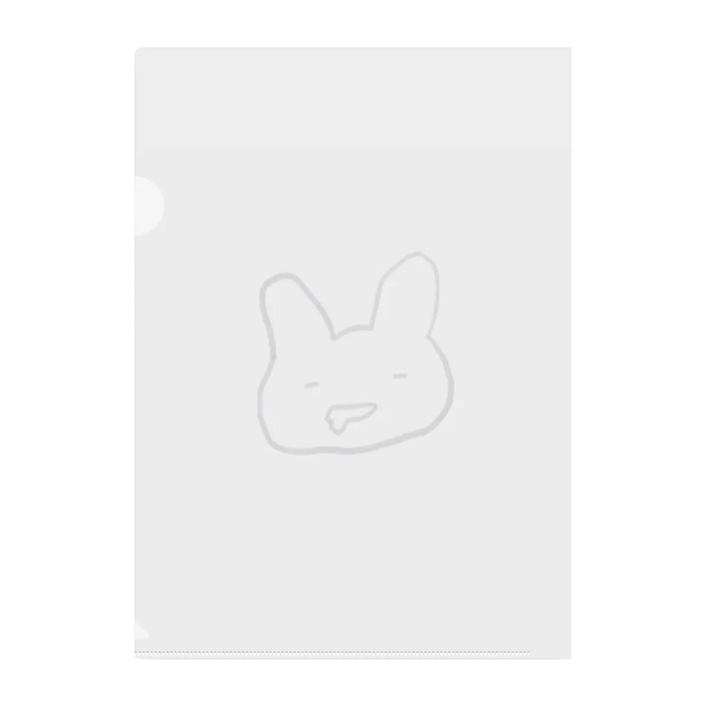 あくむ病院のへにゃうさぎちゃん Clear File Folder