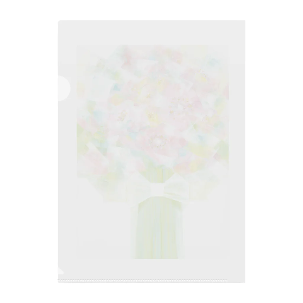 リトマスブルーム の花束 Clear File Folder