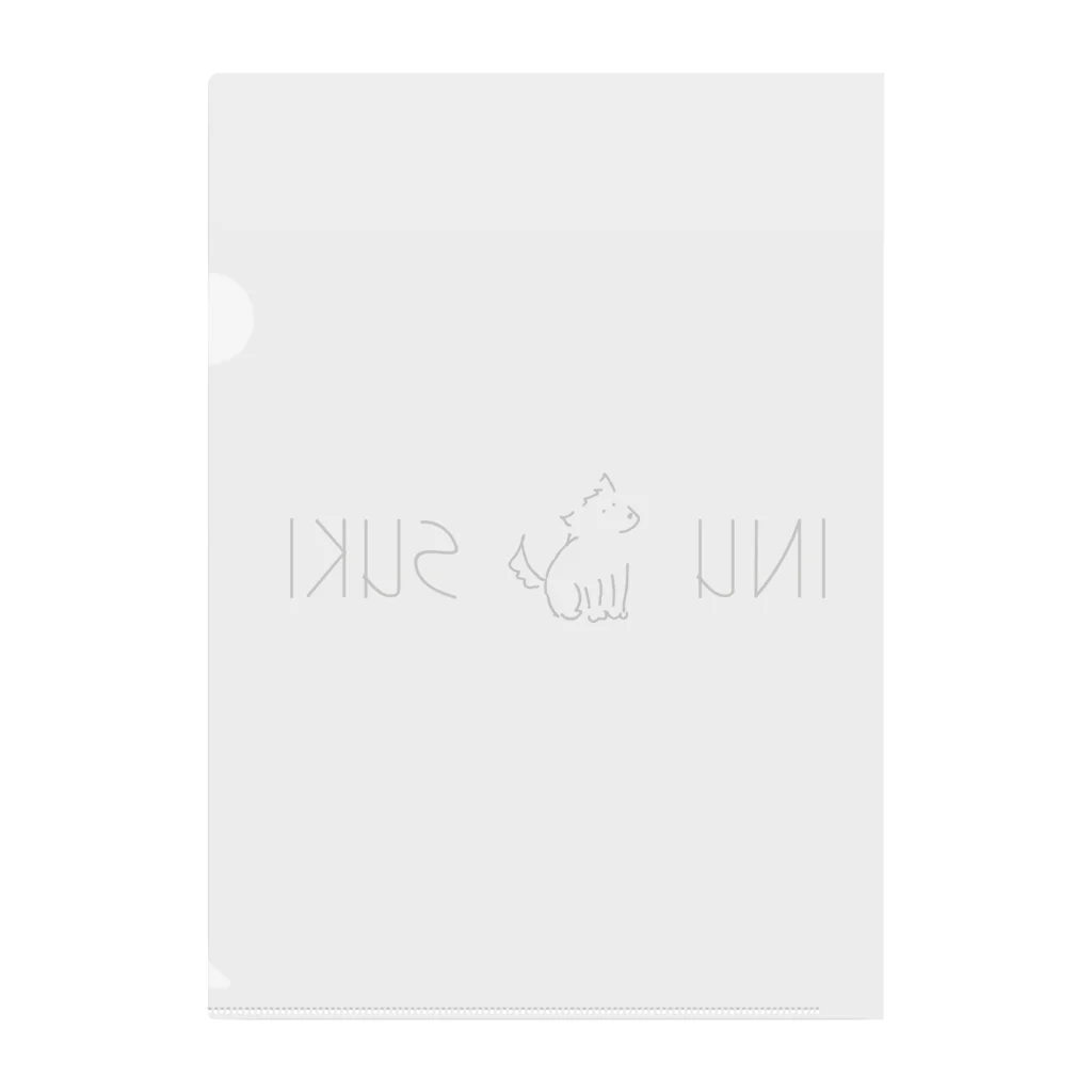 ６畳エアラインのINU SUKI Clear File Folder