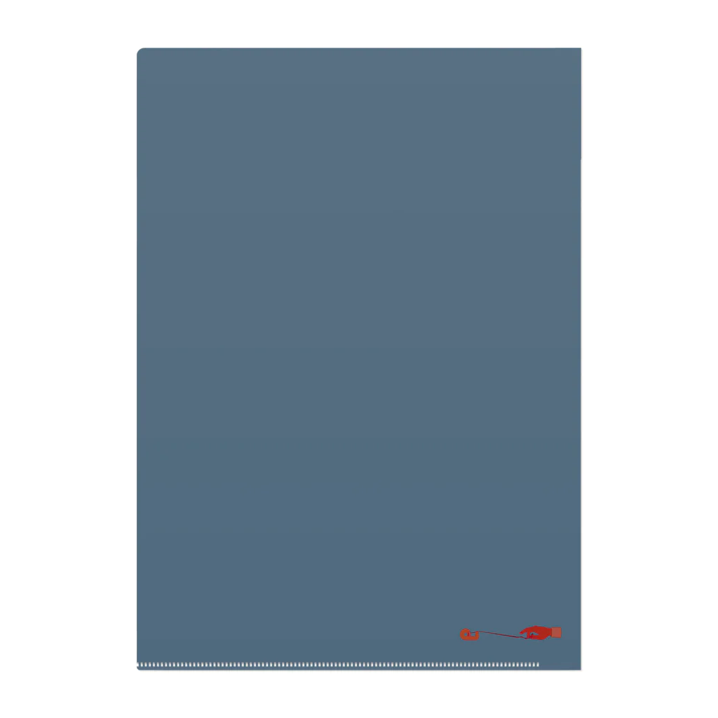 38　サンパチのテープくちゃくちゃ　ブルー Clear File Folder