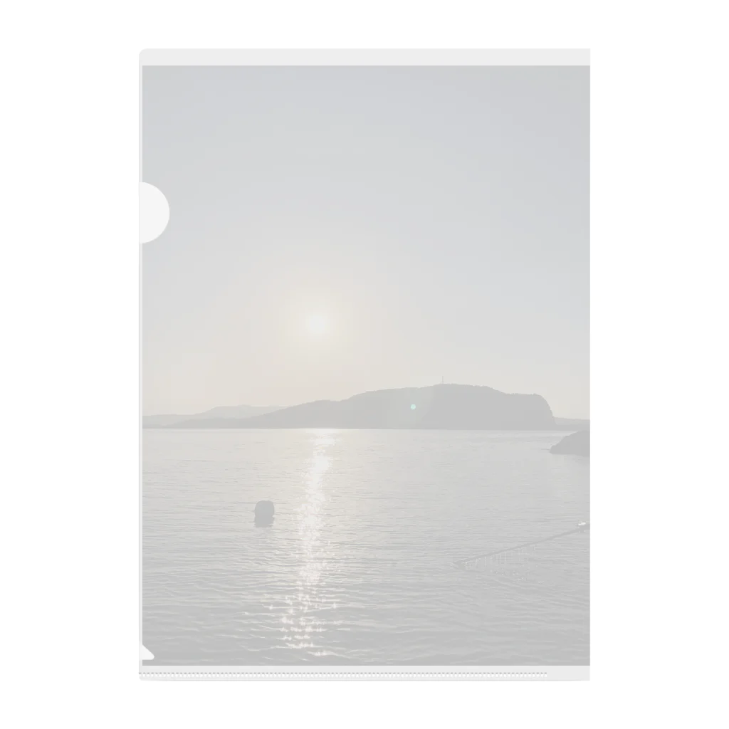 ChillLife 44の夕日と海 Clear File Folder