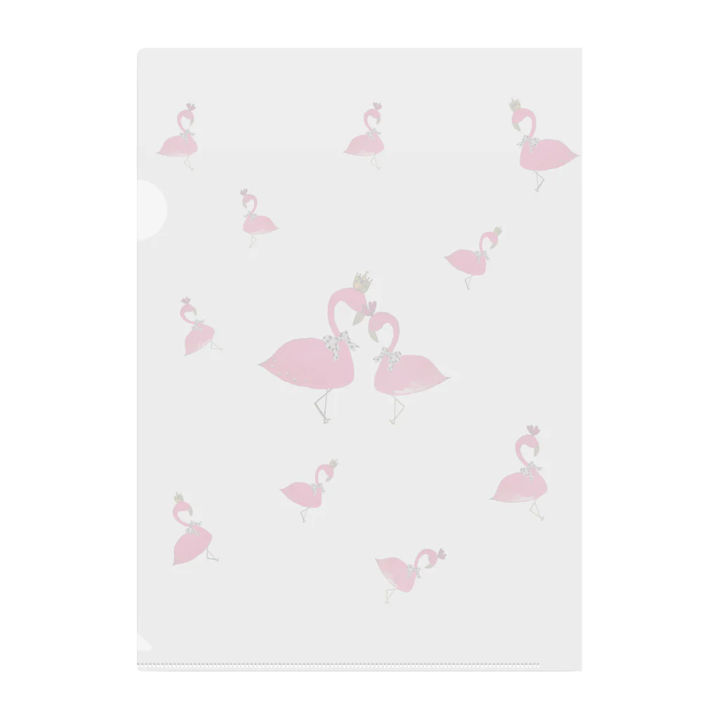 motch♥のflamingo PINK LOVE Clear File Folder
