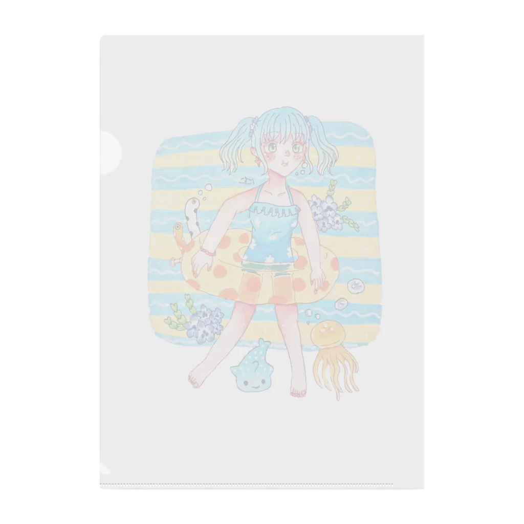 にちしょっぷのぶくぶくリゾート Clear File Folder