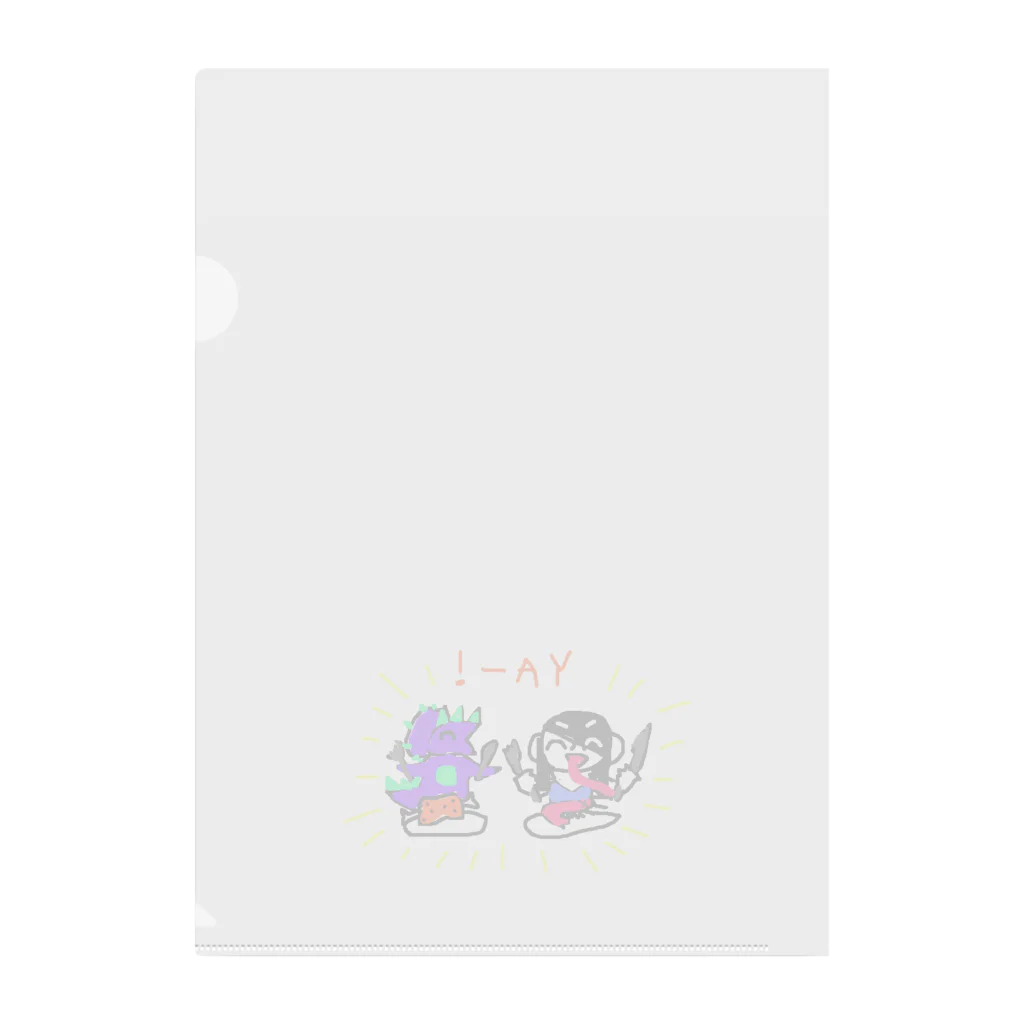 支配者様に投げ銭ショッッップのもぐもぐYA Clear File Folder