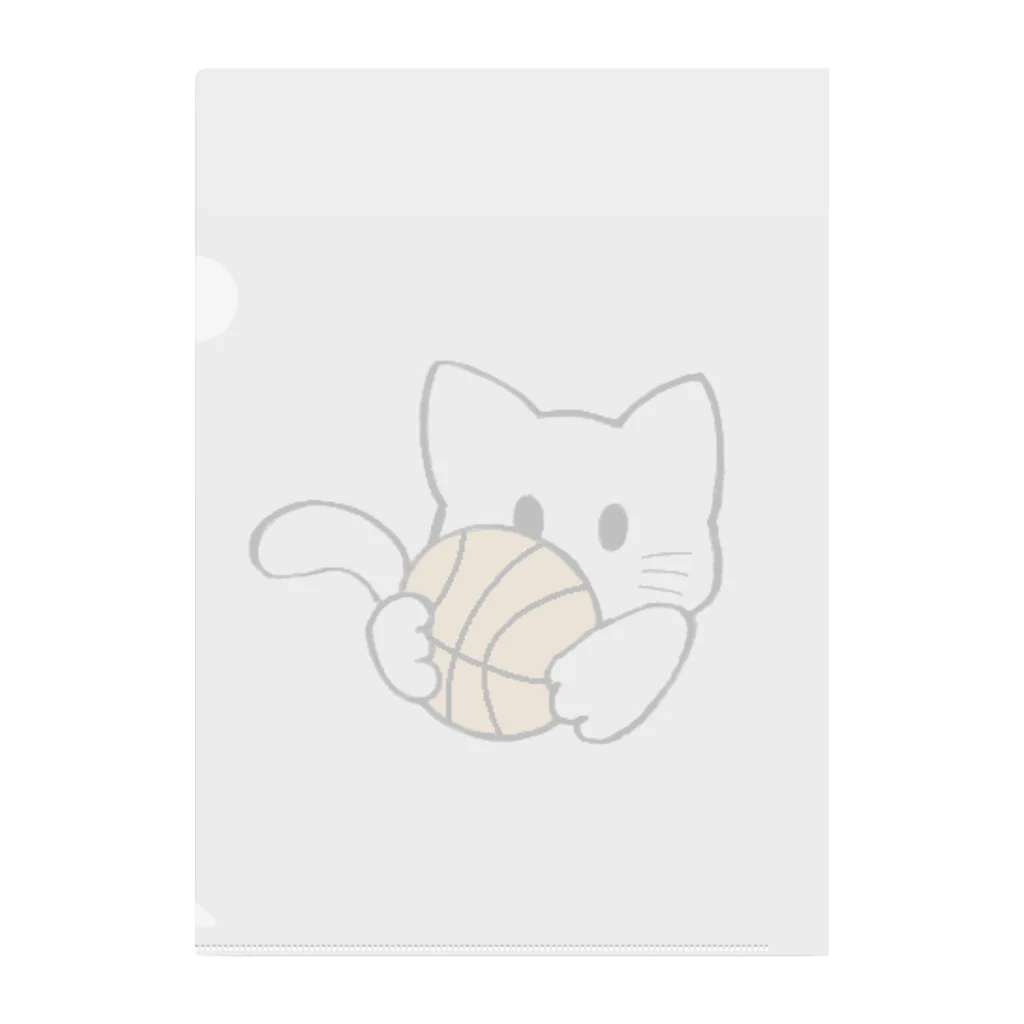 グリヴェール森の雑貨のねこ【白】 Clear File Folder