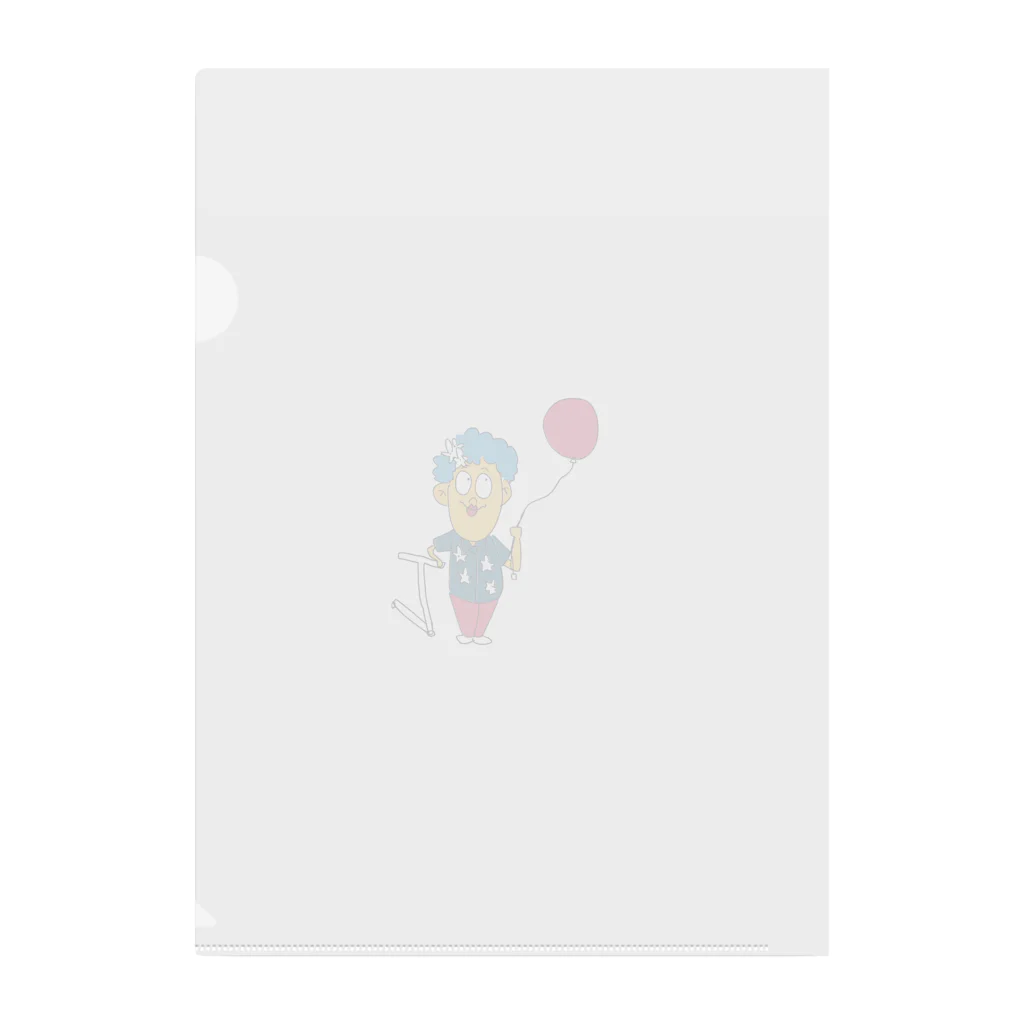 あふろくんの赤い風船あふろくん Clear File Folder