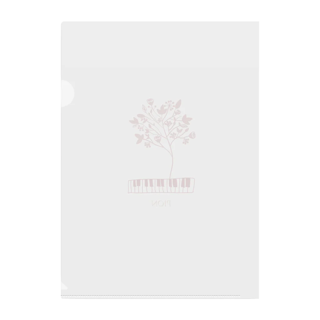 YuzupのPION 鍵盤の花 Clear File Folder