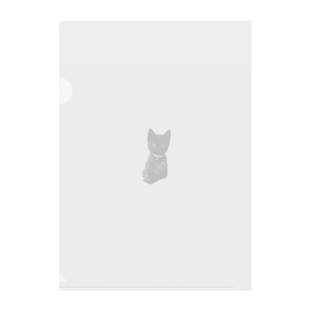 黒猫の住処のあの頃の黒猫シリーズ Clear File Folder