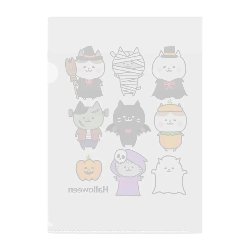 もちぱっちのHalloween🎃ねこさん2 Clear File Folder