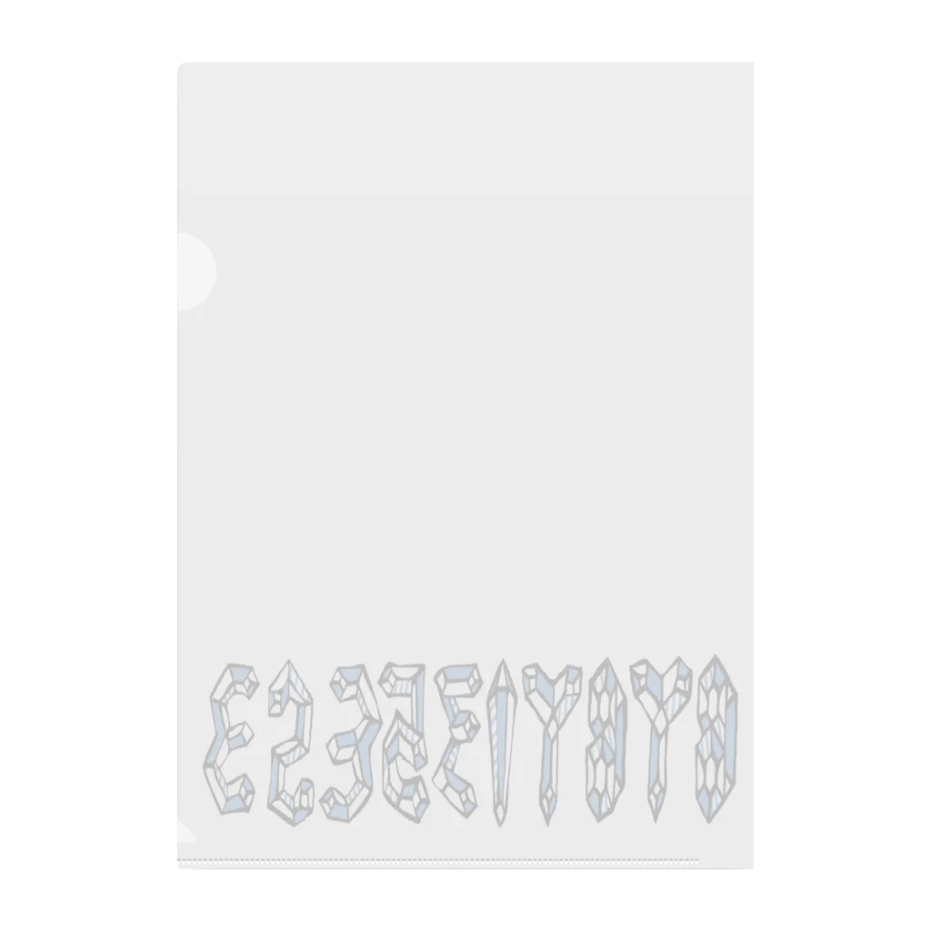 BYBY135ESEのロゴ(鋲嬢) Clear File Folder