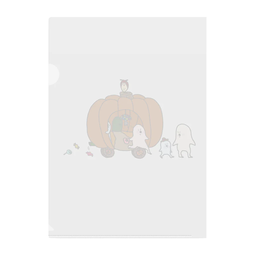 ぱくぱく村ふるさと納税のぱくぱく村のハロウィン Clear File Folder