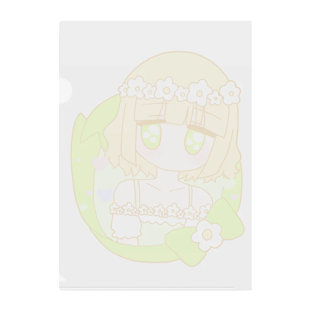 かわいいもののおみせ　いそぎんちゃくのお花ちゃん🌼 Clear File Folder