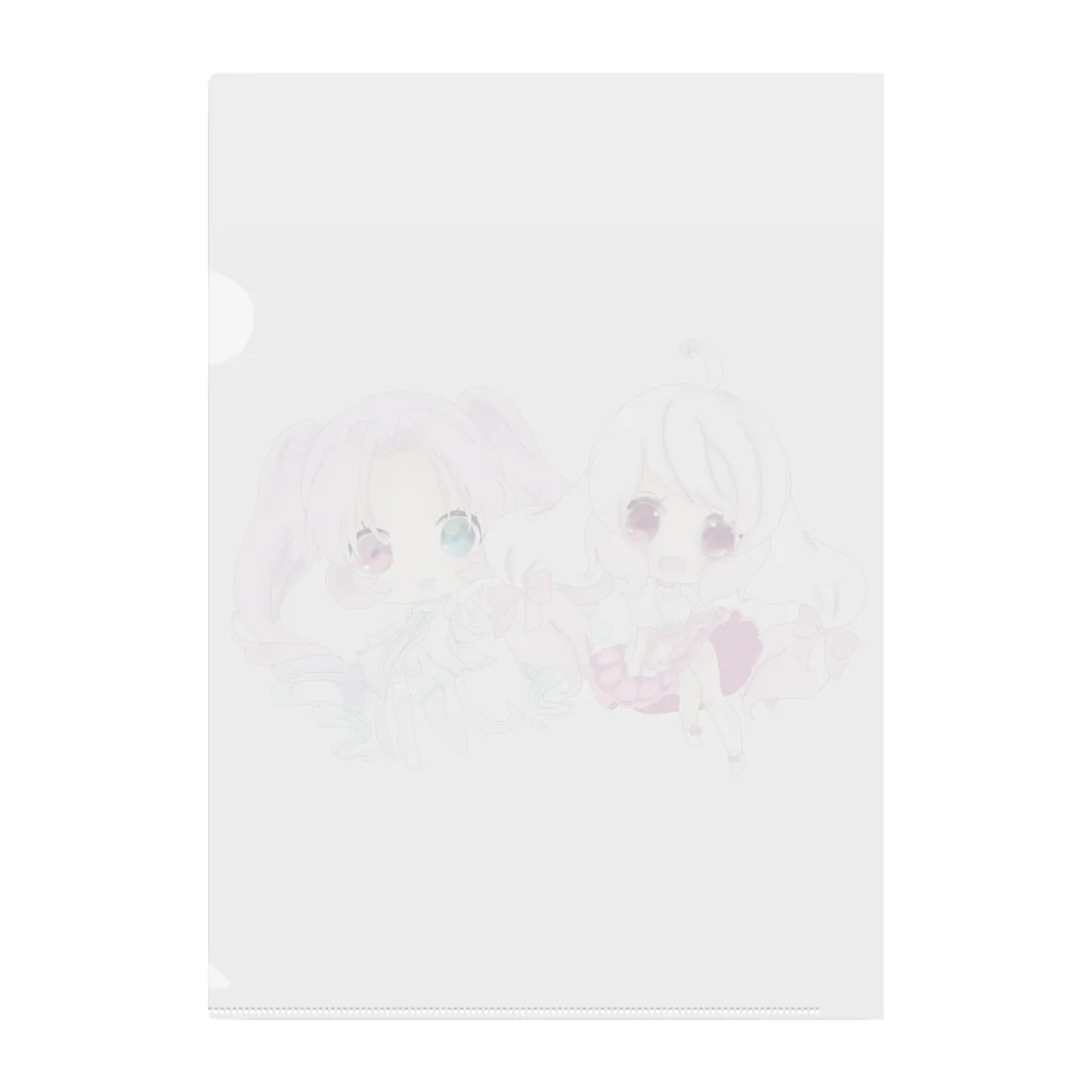 キューキャラの夢ちゃん＆ジュエリーちゃんグッズ！ Clear File Folder