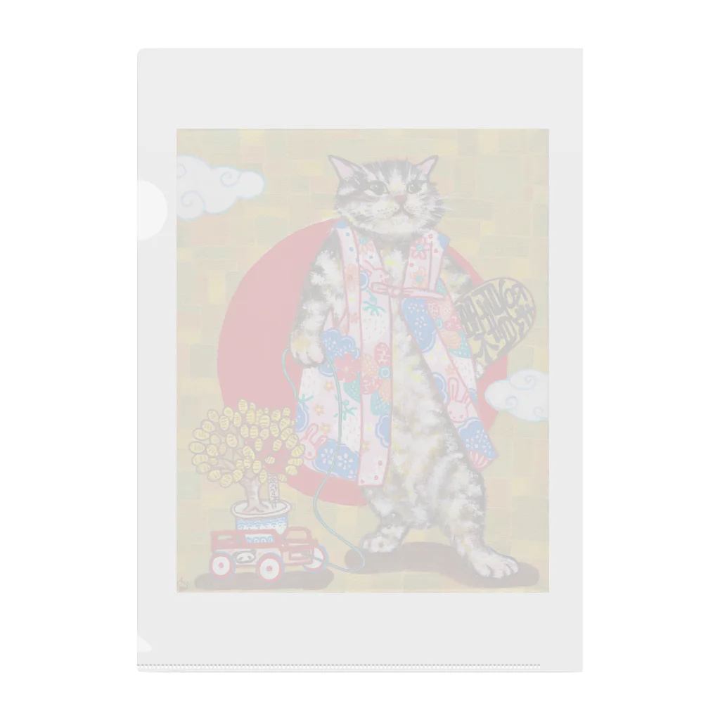 猫様のお通りのチョー開運猫 Clear File Folder