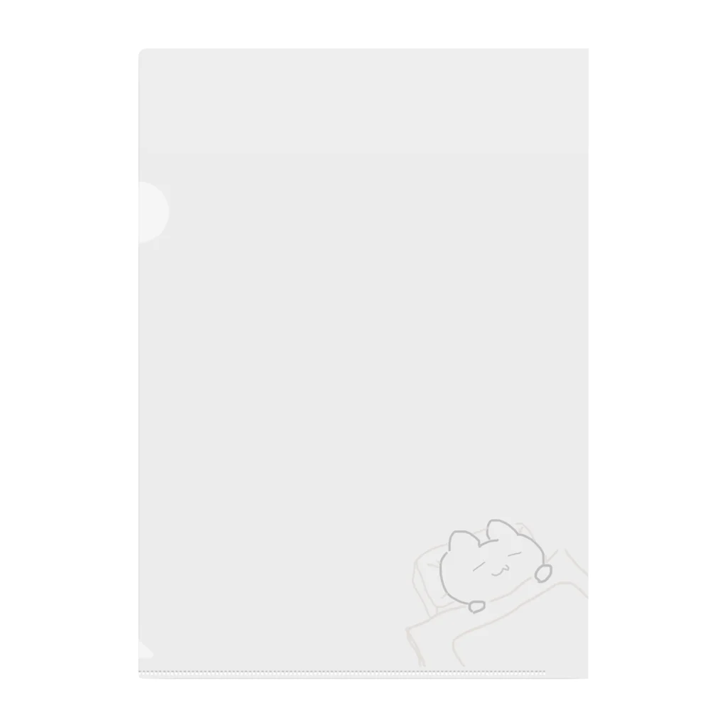 いかちぃの【ｽﾔｽﾔ】誰にでもシッポをふるうさぎ Clear File Folder