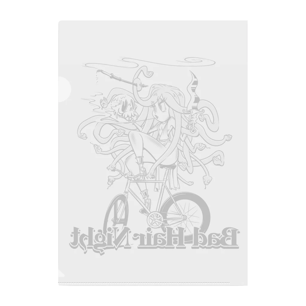 nidan-illustrationの“Bad Hair Night” Clear File Folder