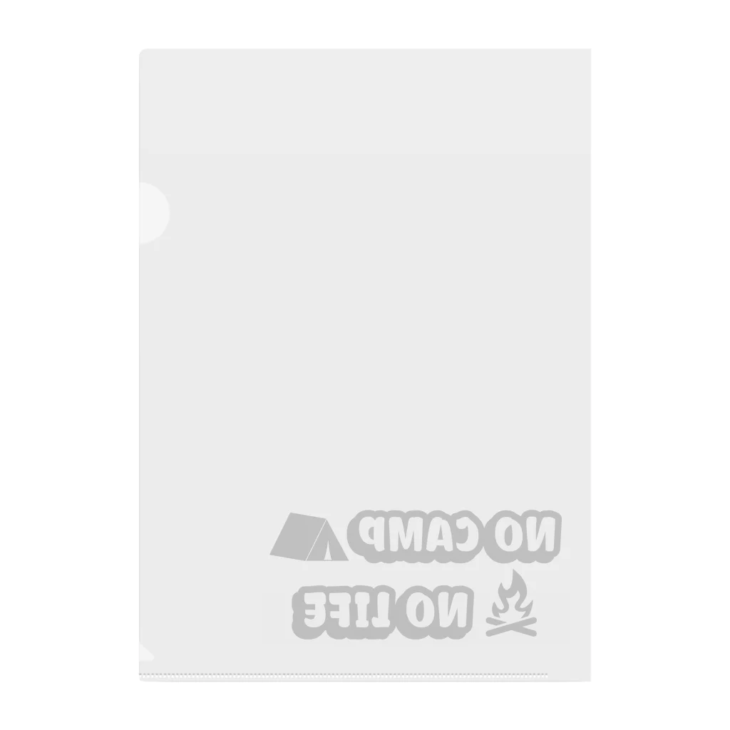 アウトドアデザインのNO CAMP NO LIFE Clear File Folder