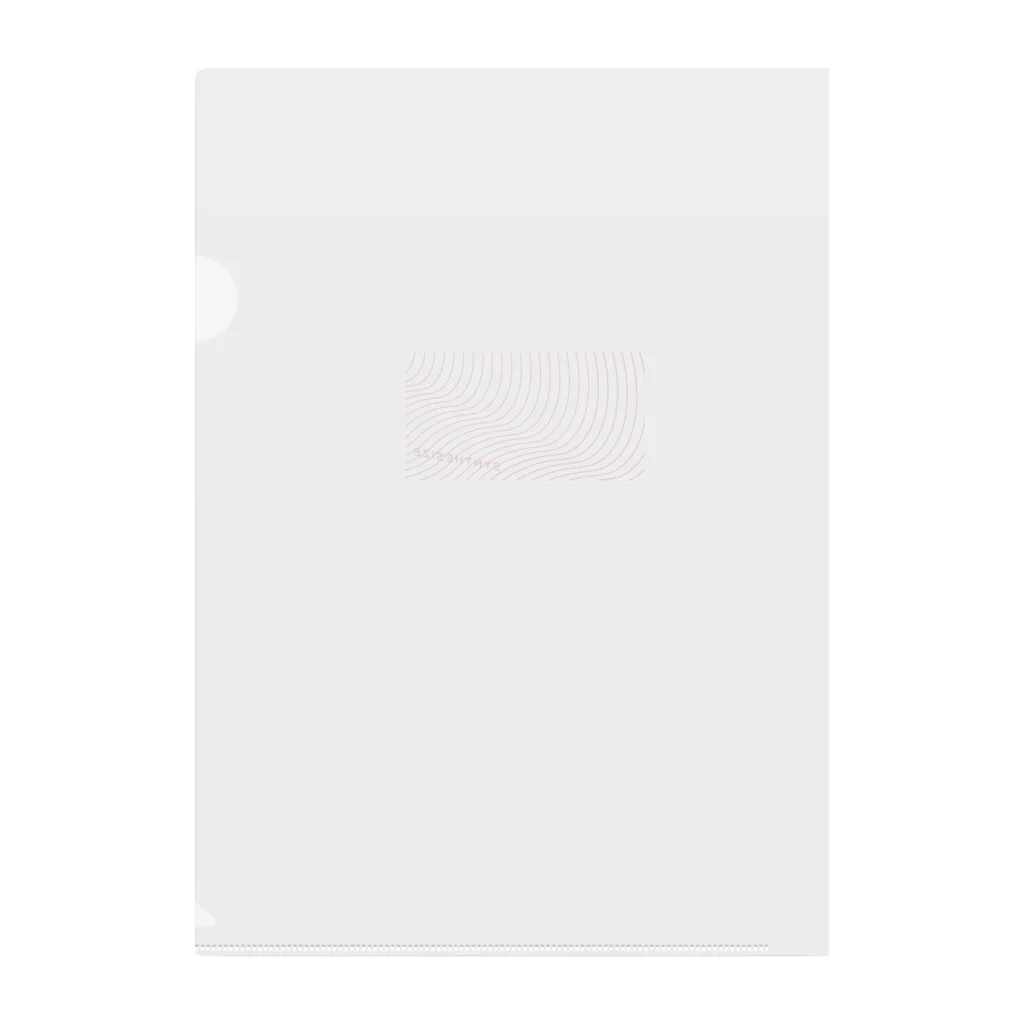 MYOJOWARAKUのシンセサイズ赤 Clear File Folder