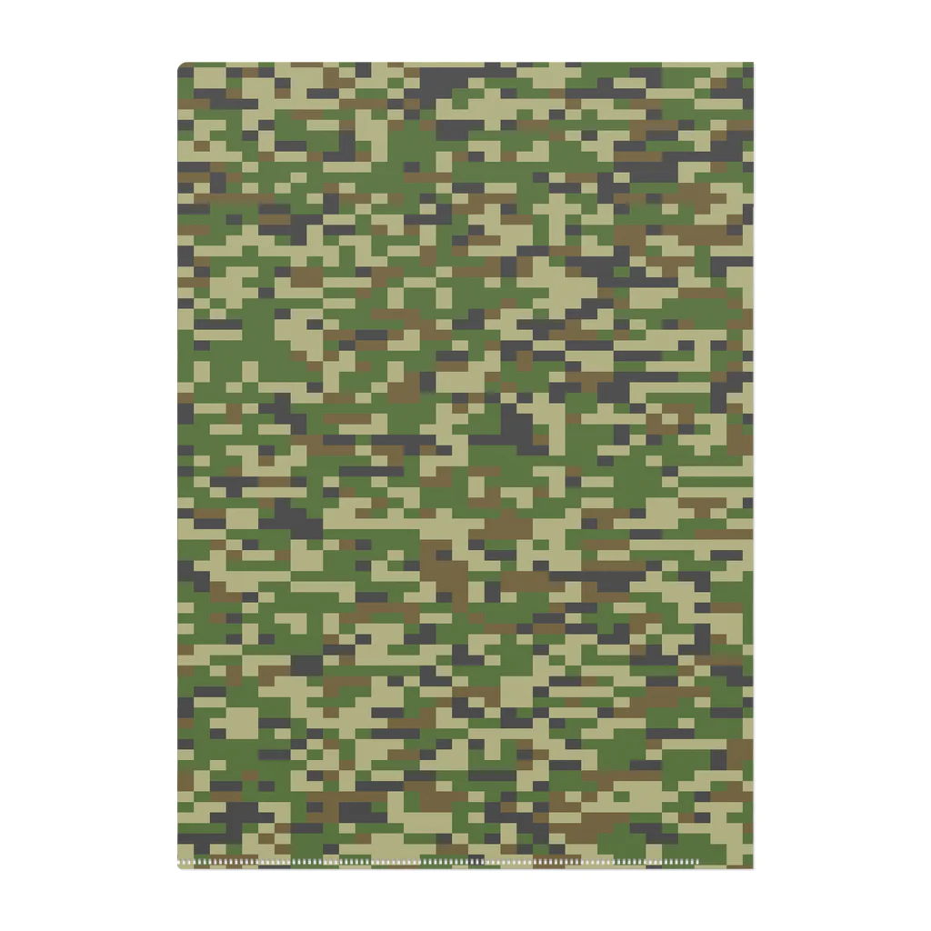 Military Casual LittleJoke のPixCamo Woodland Low visibility Clear File Folder