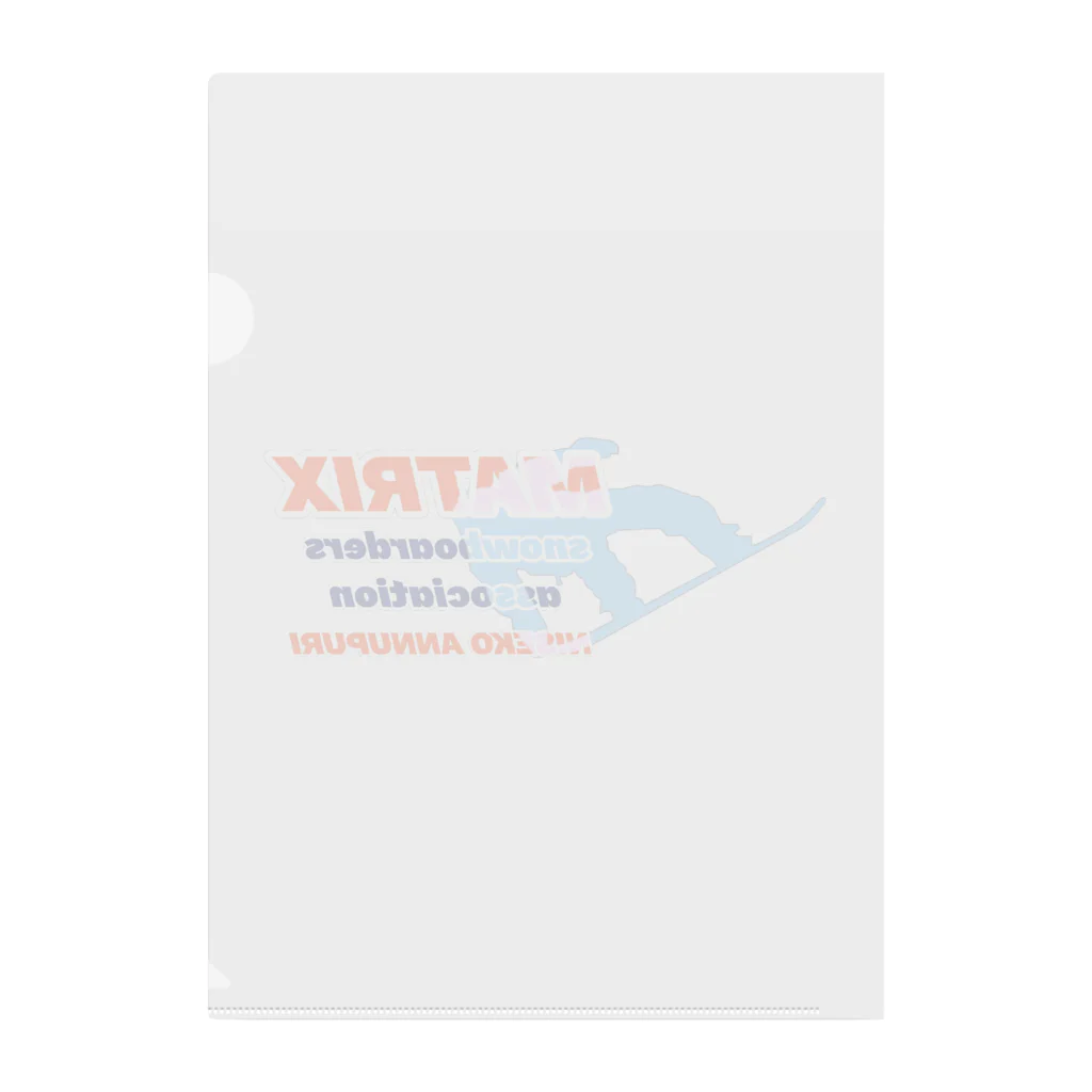 翼spirit 【翼スピリット】のMATRIX snowboards association Clear File Folder