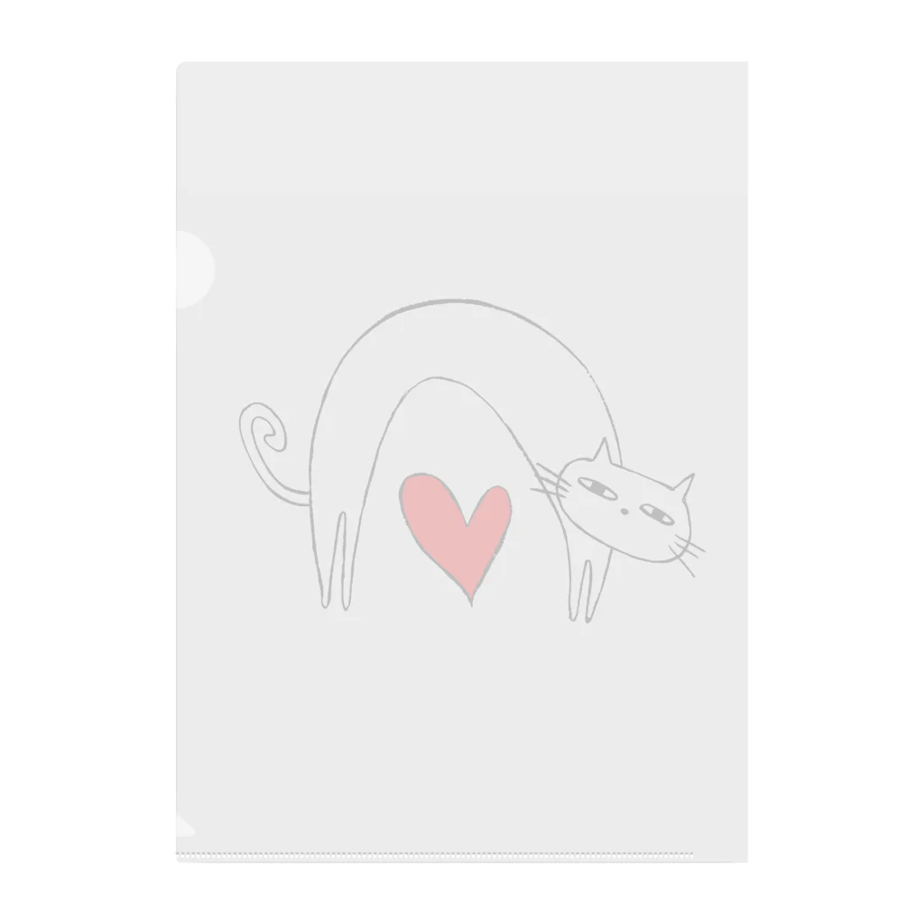 art@cocoのいろんなものをまたぐねこ Clear File Folder