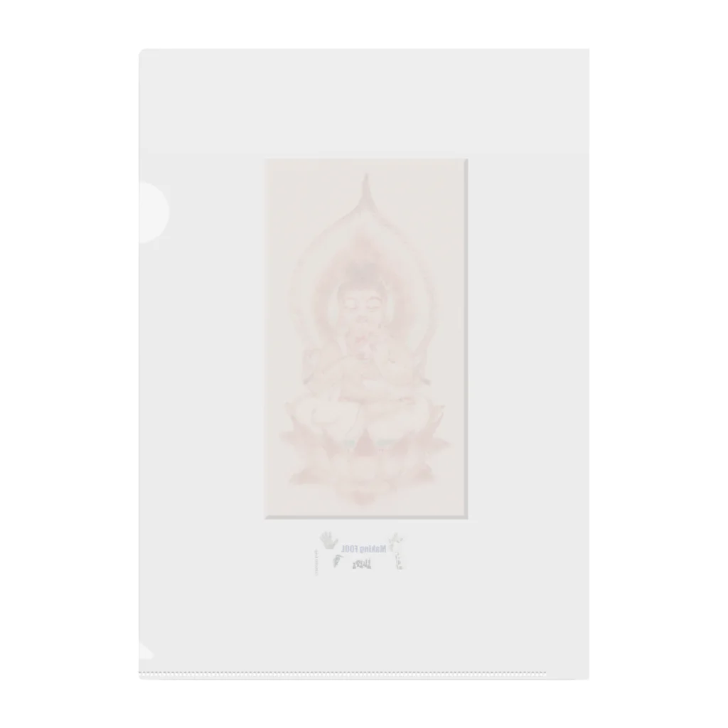 Making FOOLの五百幼童経の世界 仏画 008：Buddha A3-2 003 Clear File Folder