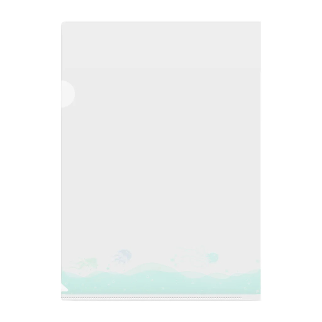 そのへんの黒猫の海の海月 Clear File Folder