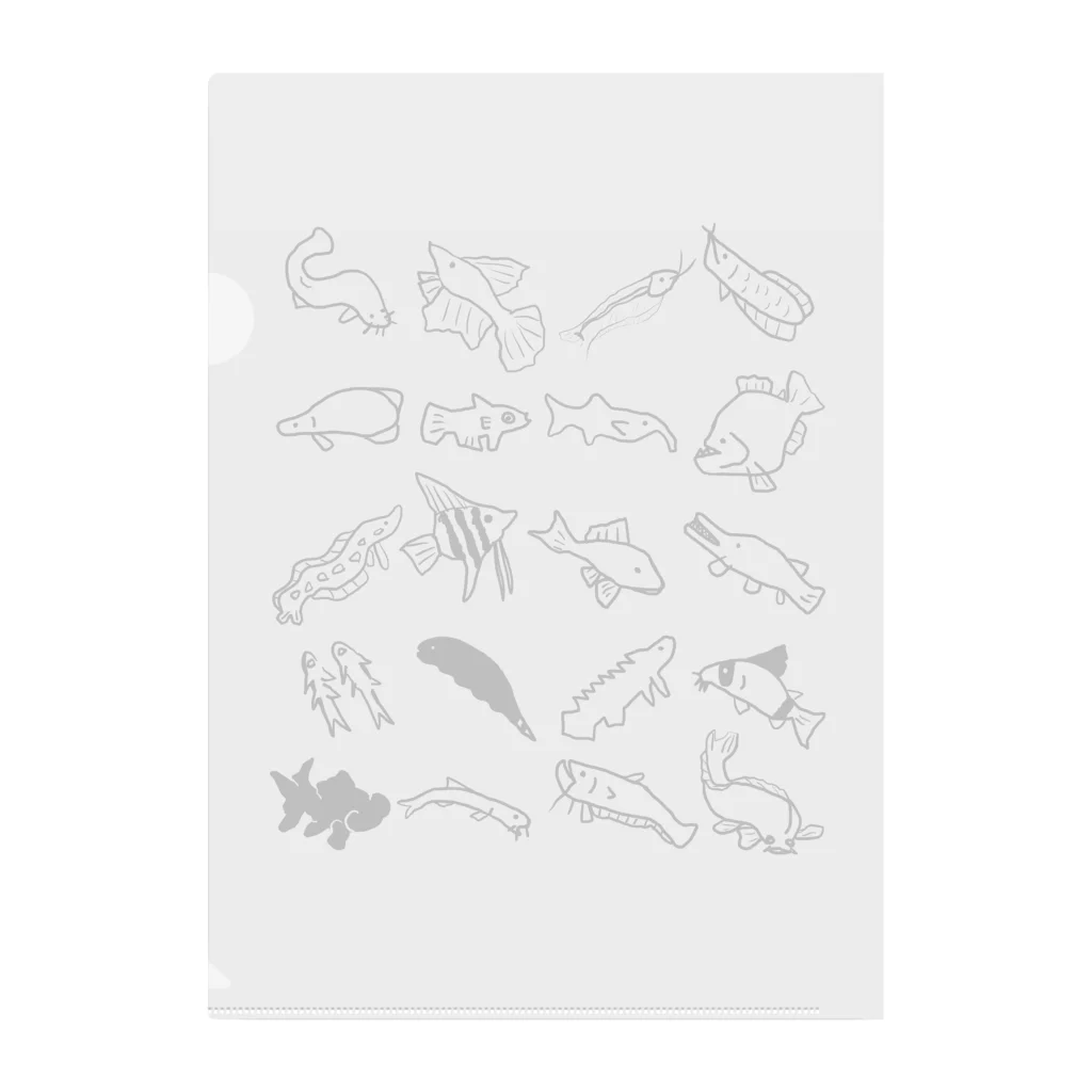 いきものや　のの（別館）の淡水魚整列 Clear File Folder