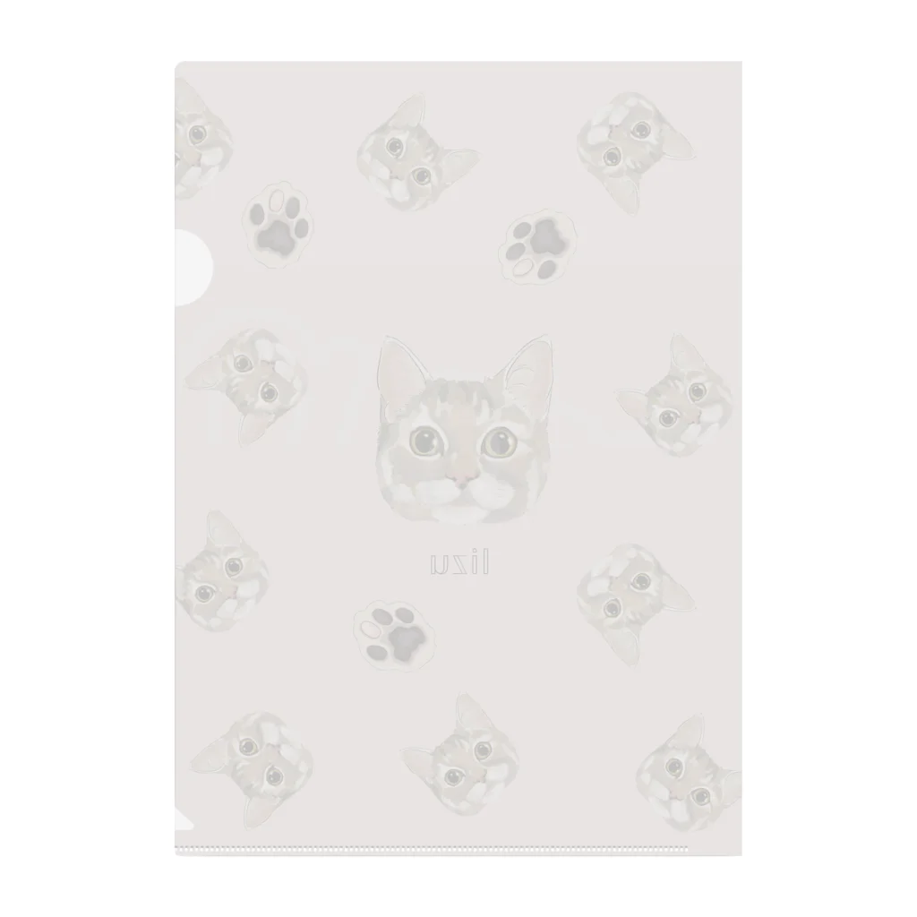 みきぞーん｜保護猫 ミッキー画伯と肉球とおともだちのlizu Clear File Folder