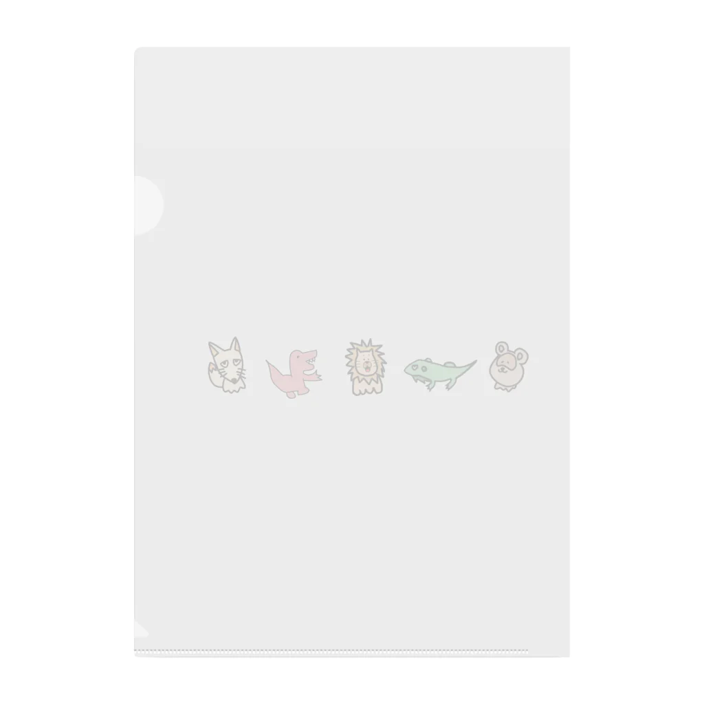 ゆらアニマルズのゆらアニマルズ Clear File Folder