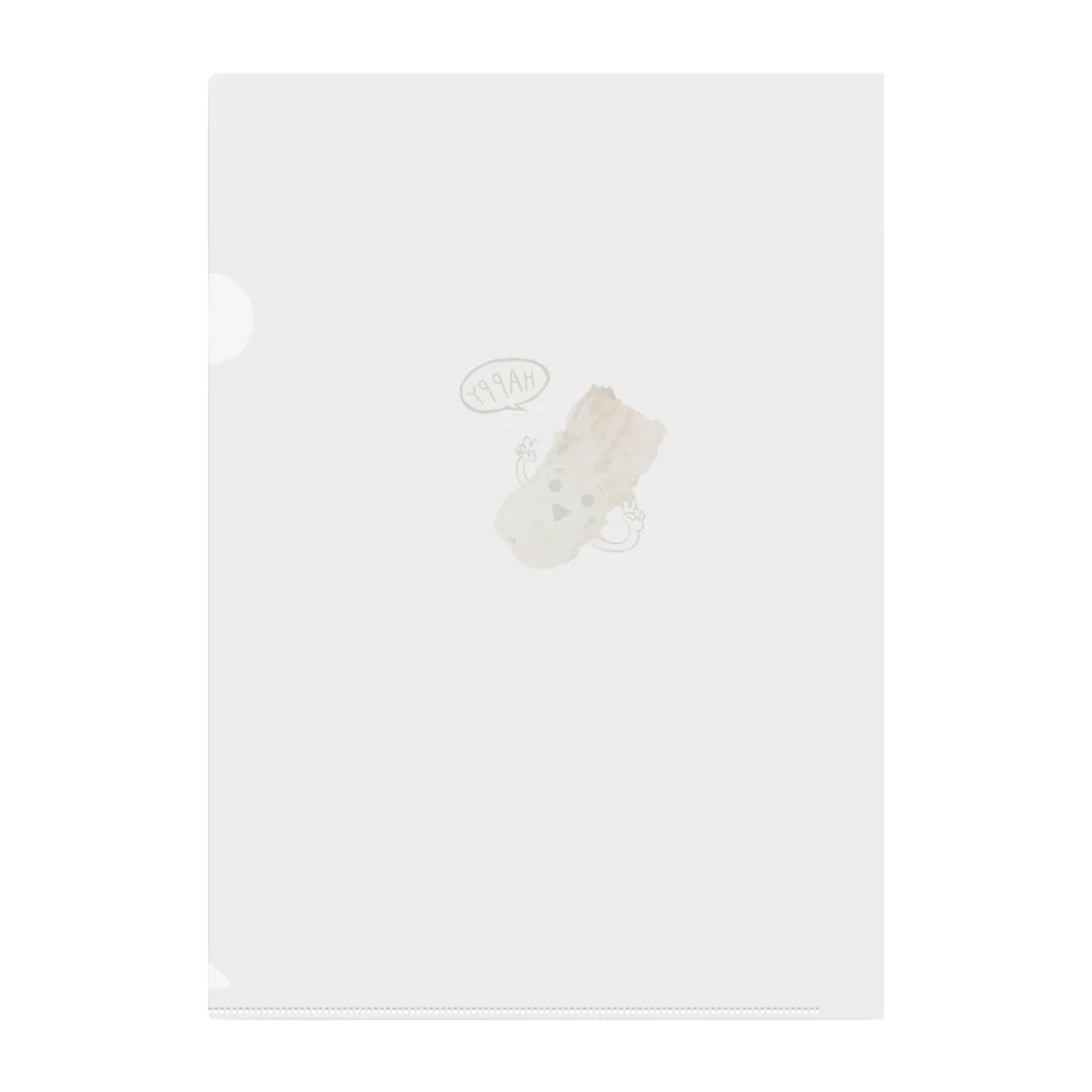 クソザコポテトサラダショップ1号店のちくわのいそべあげくん Clear File Folder