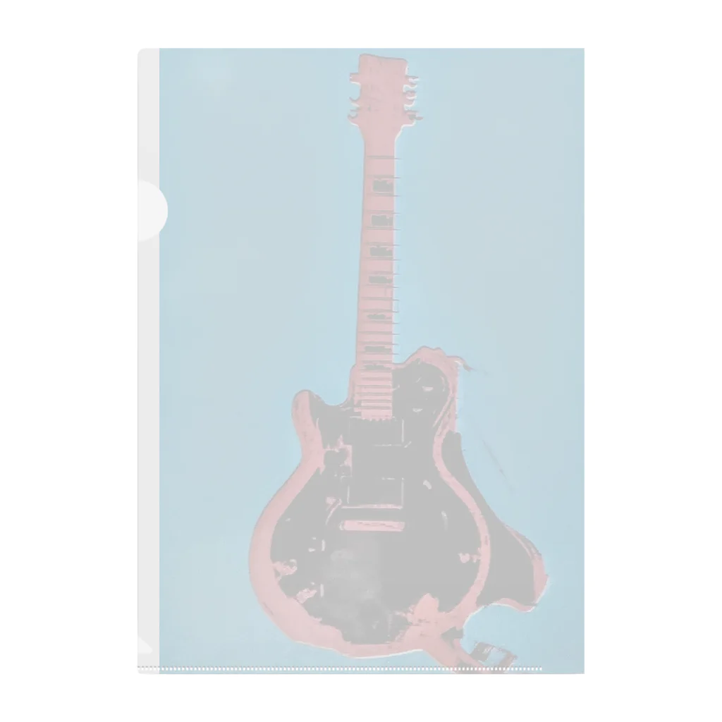 Rock★Star Guitar School 公式Goodsのアンディ・ギター・ウォーホール クリアファイル