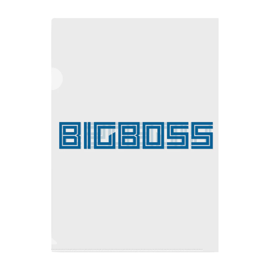 【何字ゃ文字屋】の「BIG BOSS」新ロゴ フォント Clear File Folder