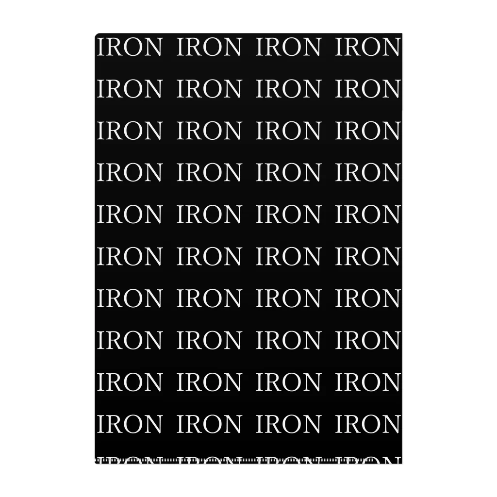 IRON METAL official SHOPのIRON METAL A4クリアファイル クリアファイル