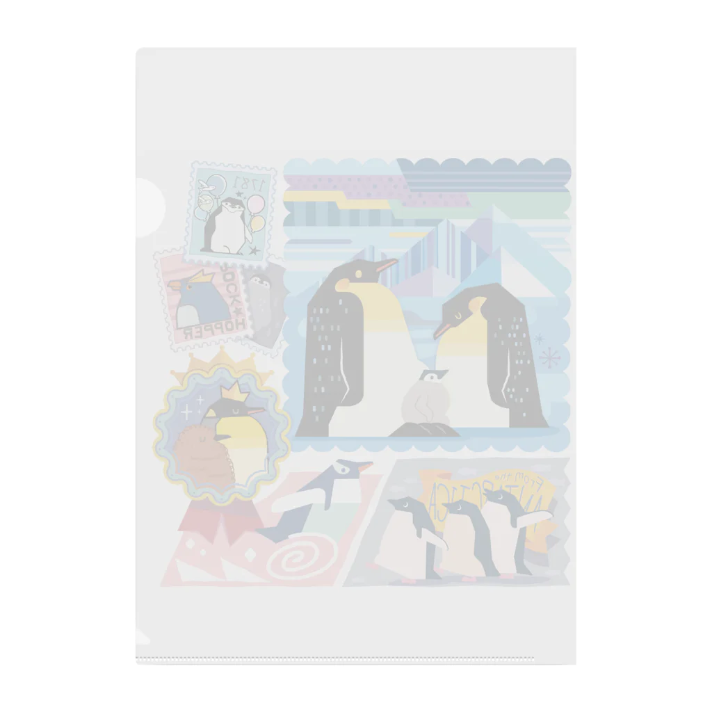 みなとまち層の南半球のペンギンたち Clear File Folder