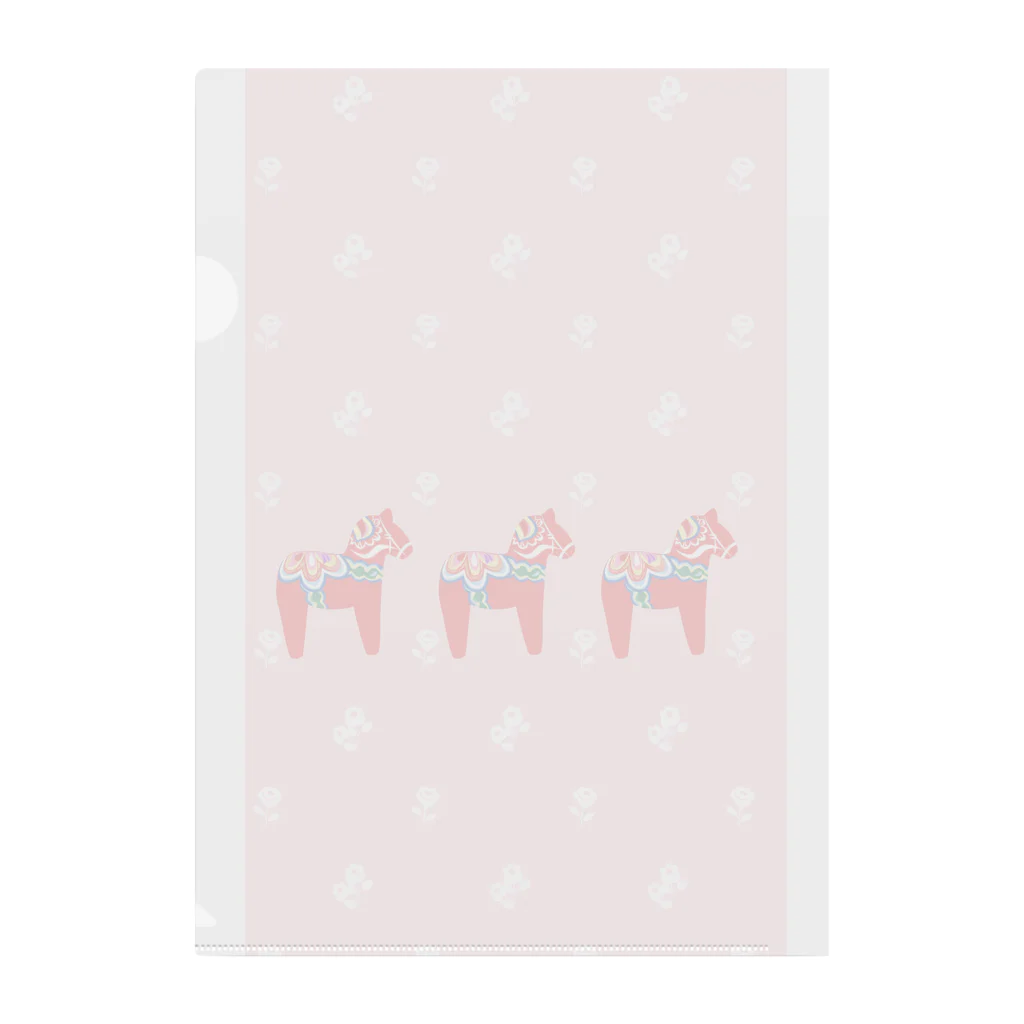 flockのキュートダーラへストグッズ Clear File Folder