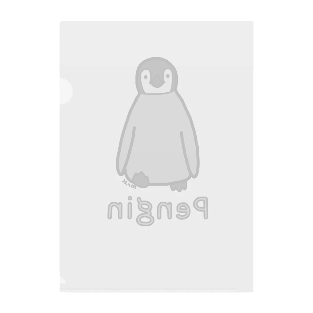 MrKShirtsのPengin (ペンギン) 色デザイン Clear File Folder