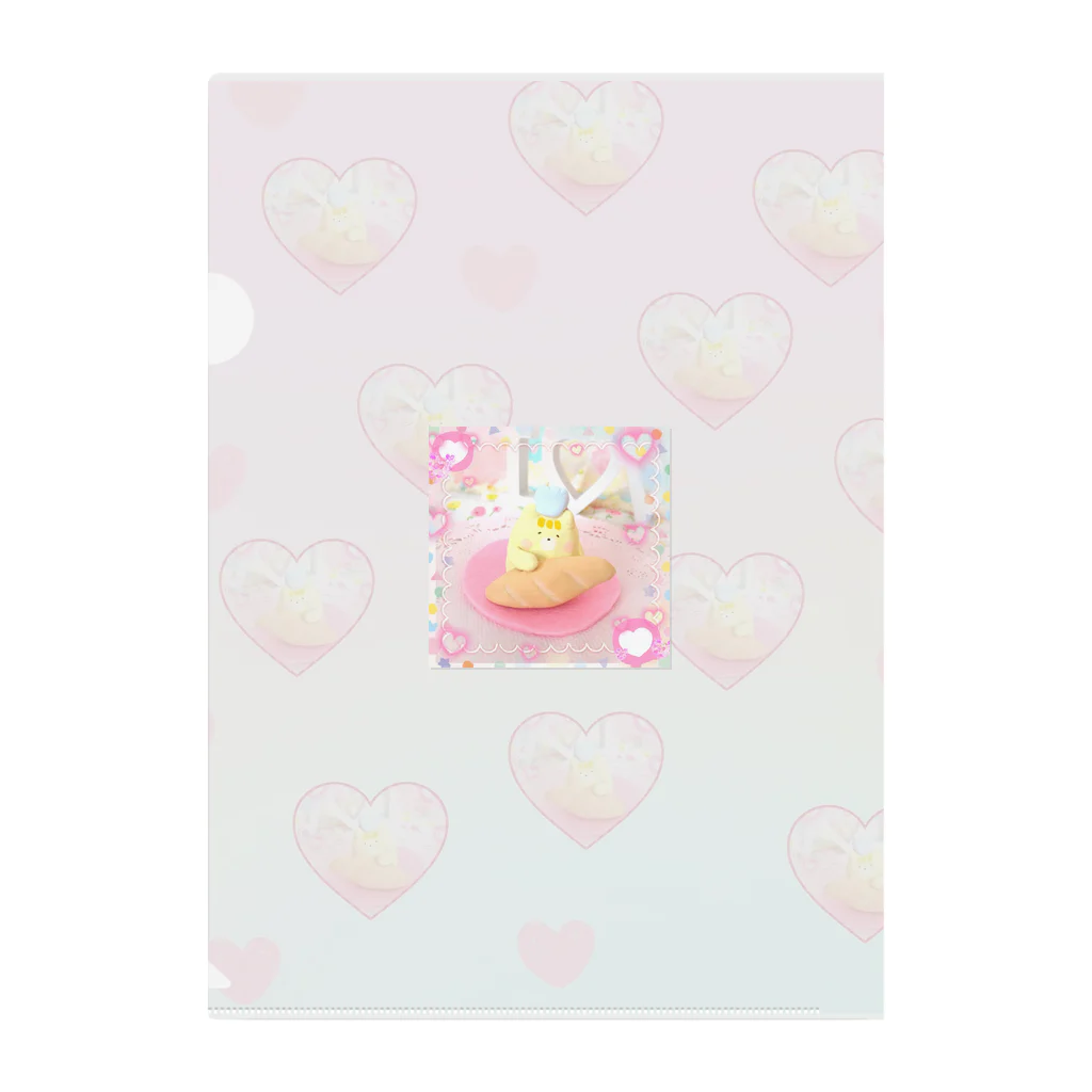 🐅ailove🥰💞🧁のねこハート♡ Clear File Folder