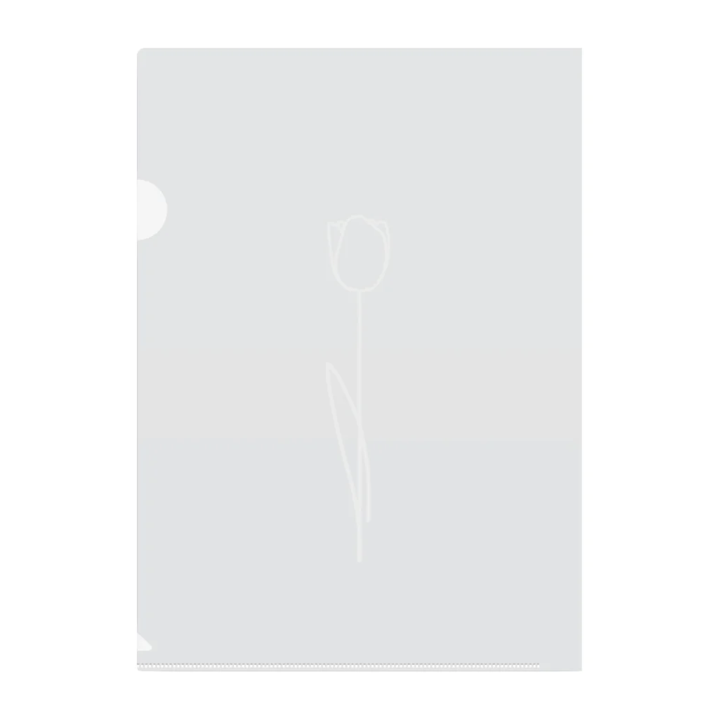 rilybiiのWhite Flower babygrayBlue Clear File Folder
