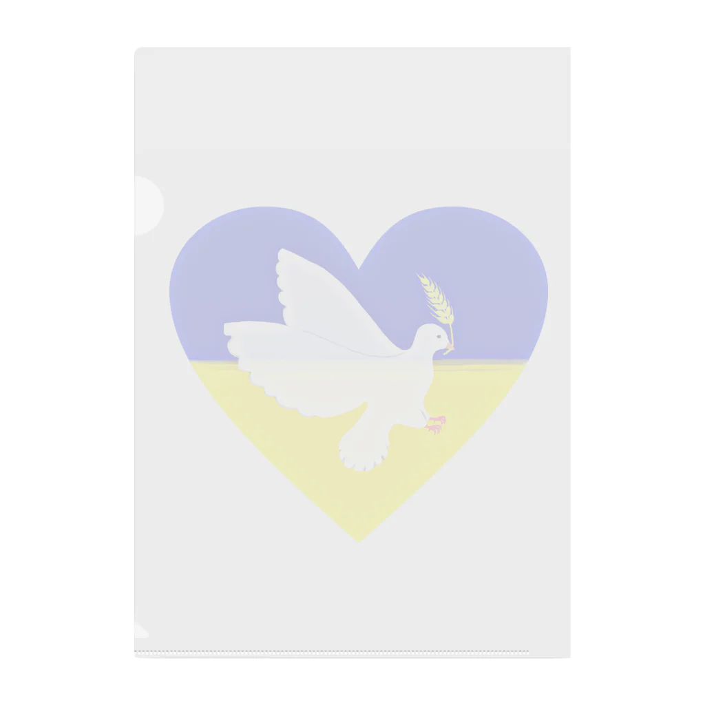 LalaHangeulのPray For Peace ウクライナ応援 Clear File Folder