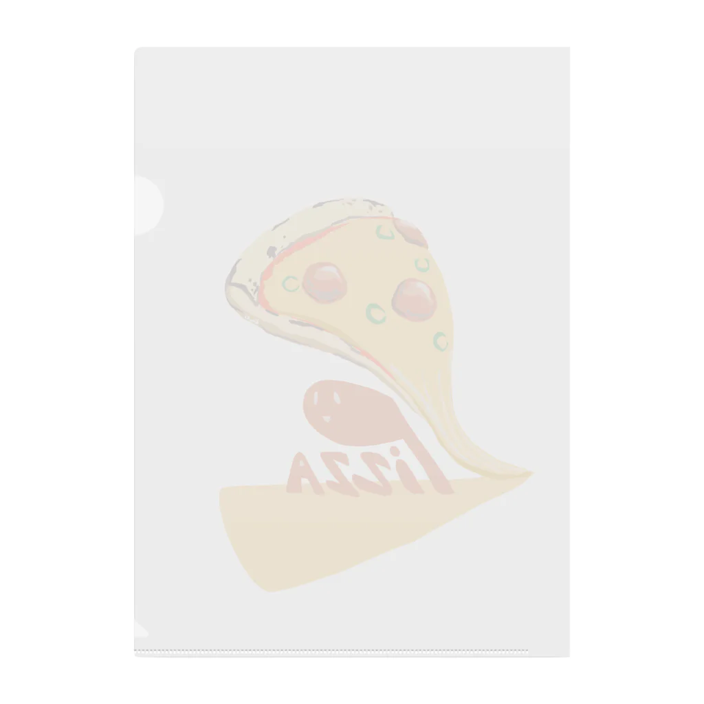 木ノ下商店のpizzaが食べたいよ Clear File Folder