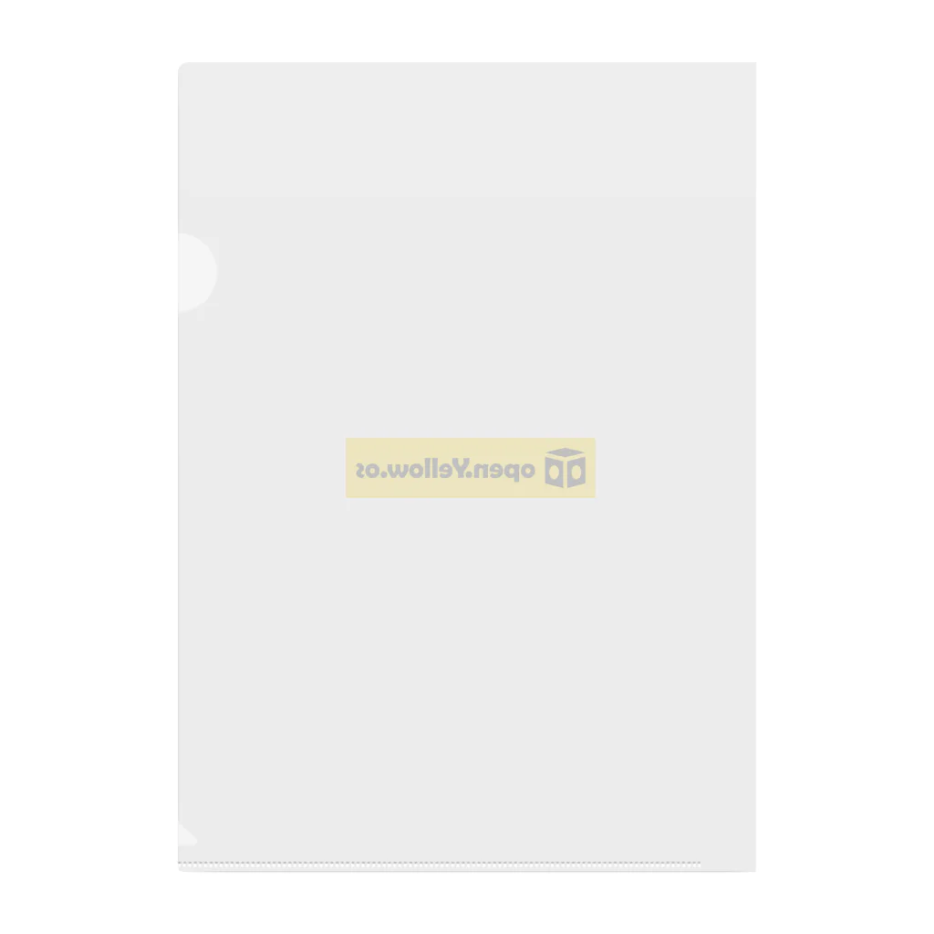 open.Yellow.os original official goods storeのopen.Yellow.os公式支援グッズ Clear File Folder