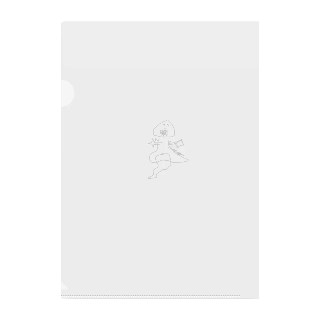 クソデブオニギリドラゴンのクソデブオニギリドラゴン(成体) Clear File Folder