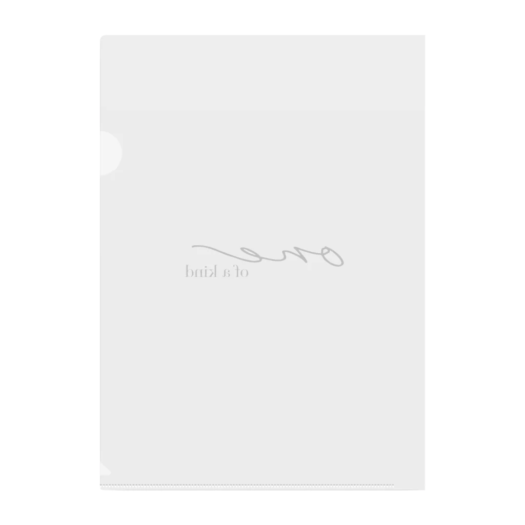 cocono shopの唯一無二 -one of a kind tee- Clear File Folder