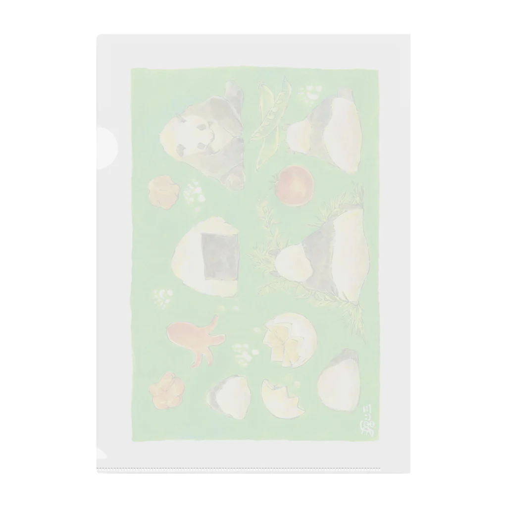 放課後屋のぱんだ弁当 Clear File Folder