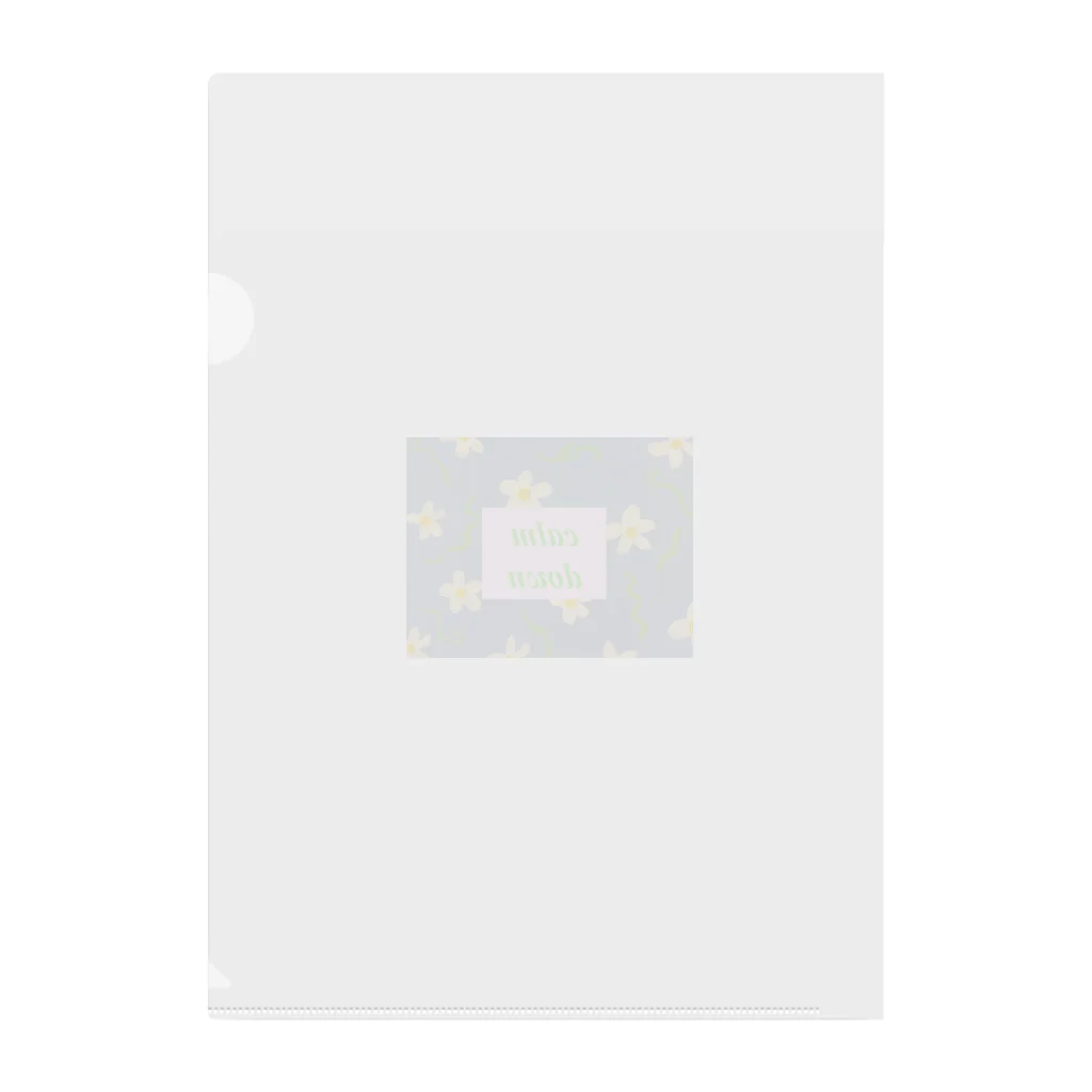 326mtfujiのcalm downしようねグッズ Clear File Folder