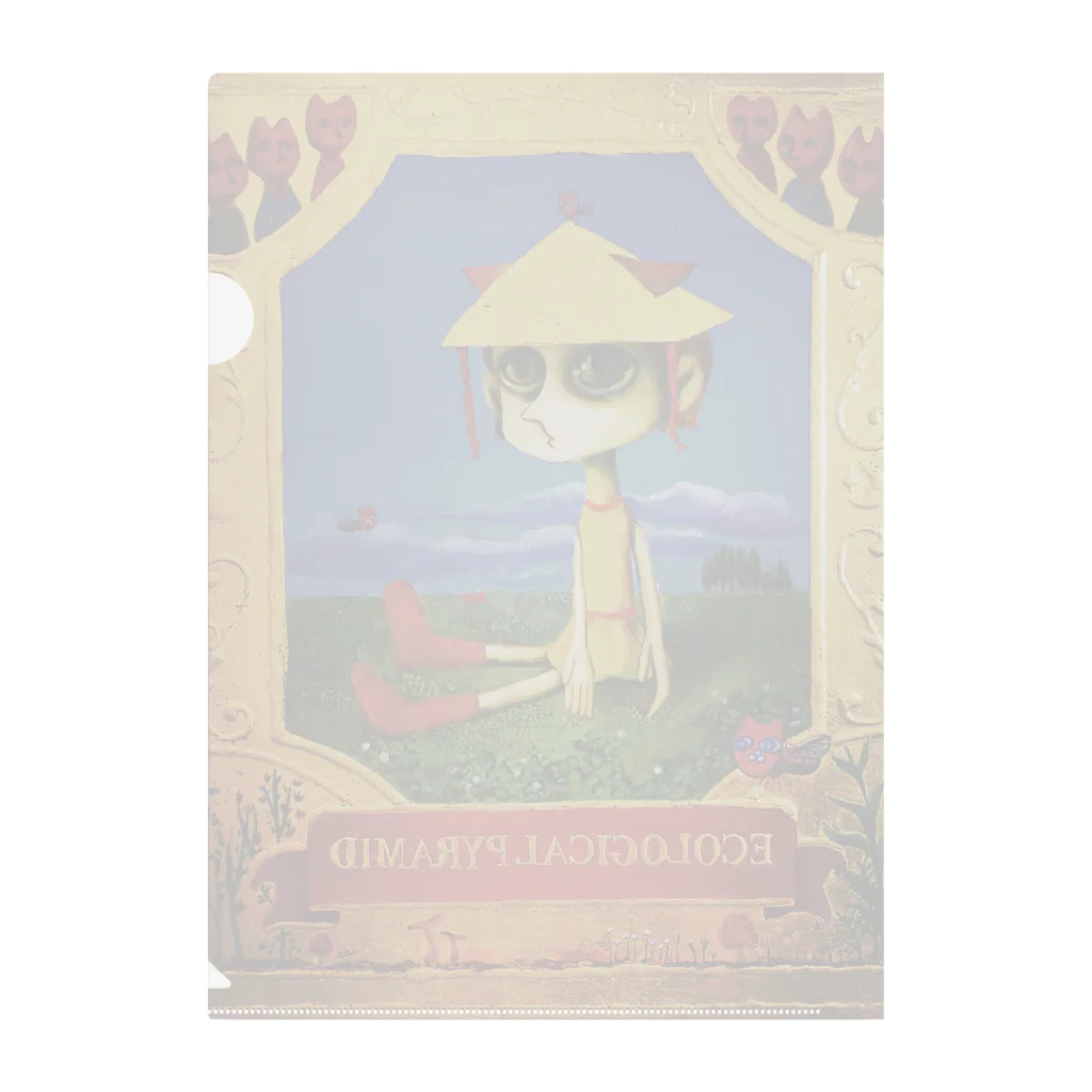 チーぼっちSHOPのecological pyramid Clear File Folder