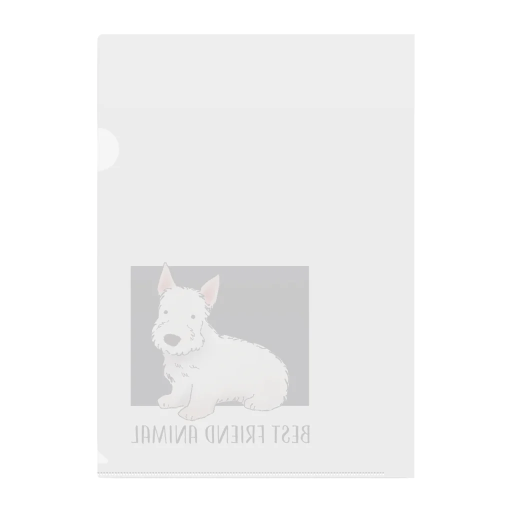 BFA/Best friend animalのスコティッシュテリア/BFA Clear File Folder