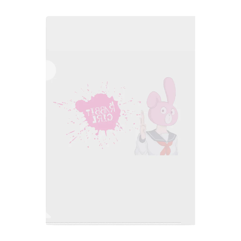 上田のこ IllustGoodsのRabbit Girl Collection_Bang... Clear File Folder