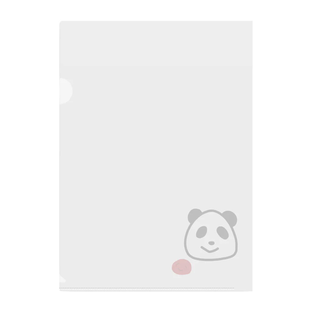 ★Panda Cafe★のパンダおにぎりとうめぼしちゃん PandaCafe Clear File Folder